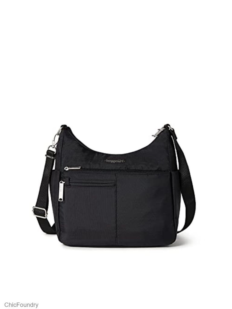 Anti-Theft Rfid-Blocking Crossbody Bag With Locking Zippers
